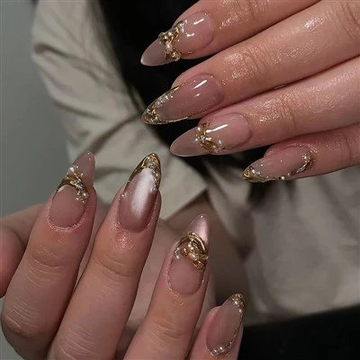 Nude 3D Gold Bow French Press Fuq Imsiemer